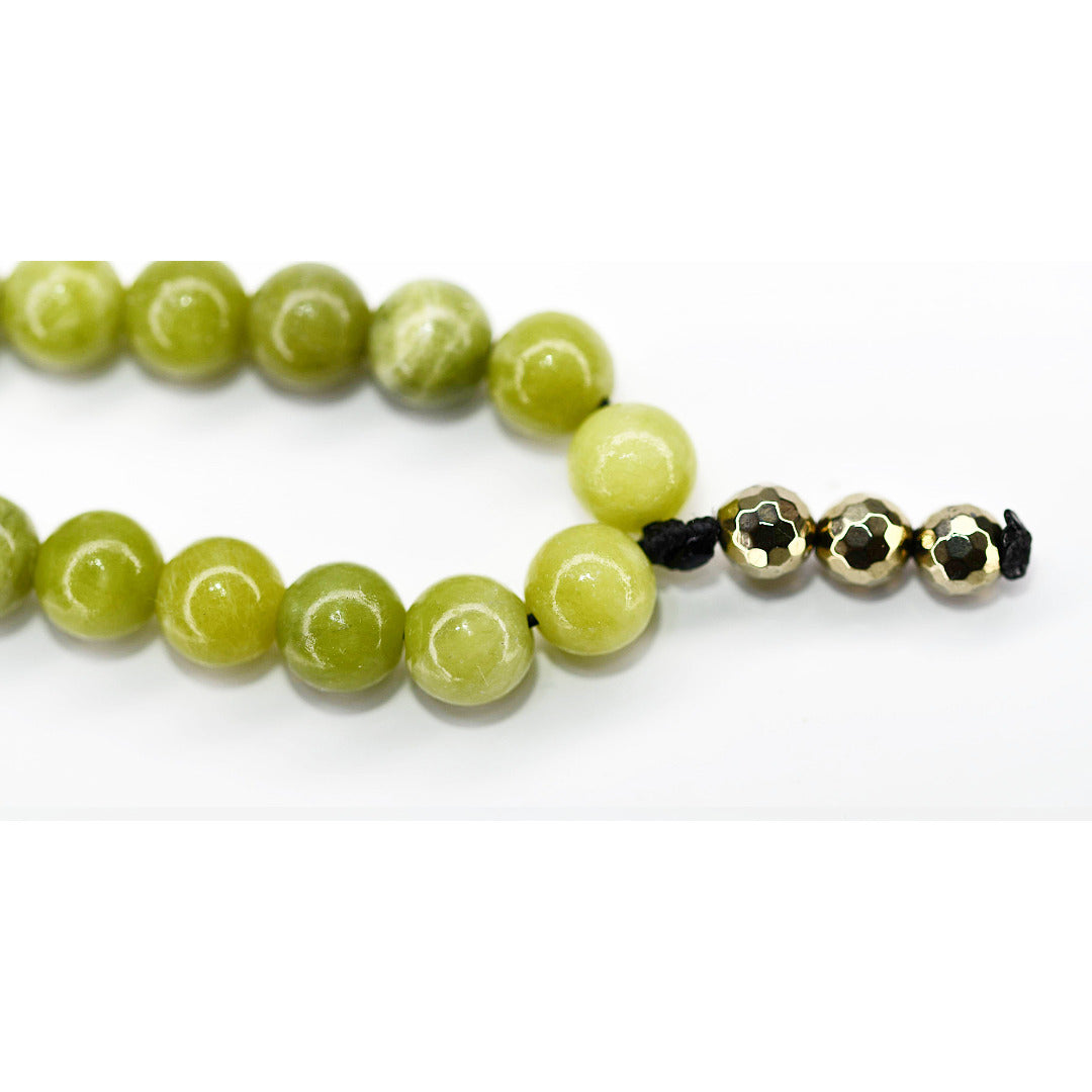 Chinese Jade Prosperity & Grounding Prayer Beads