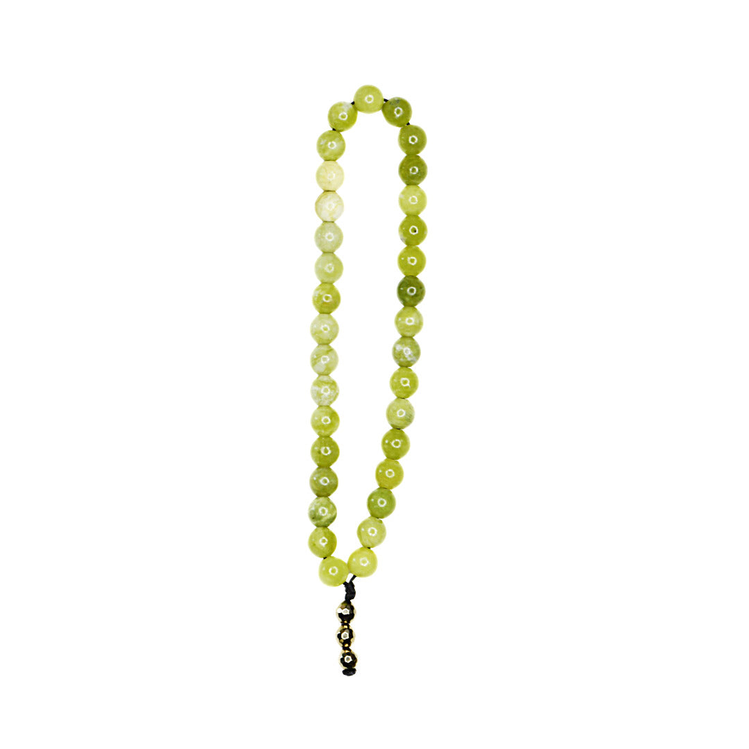 Chinese Jade Prosperity & Grounding Prayer Beads